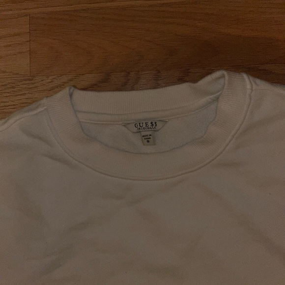 Guess Jeans X A$AP Rocky White / Blue Embroidered Crewneck Sweater Size Small - Picture 6 of 10